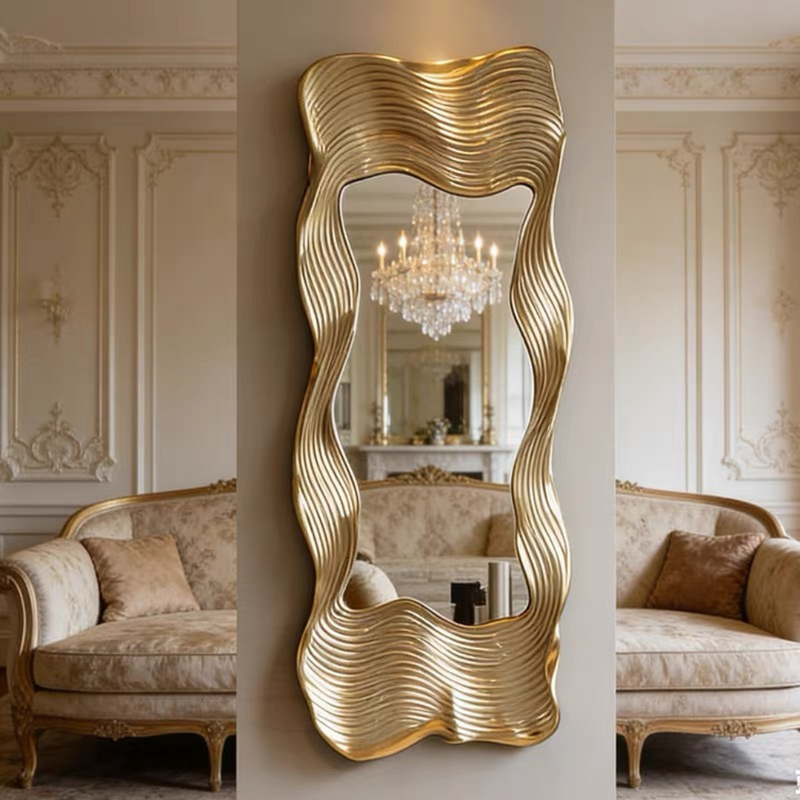 Golden Contour Mirror