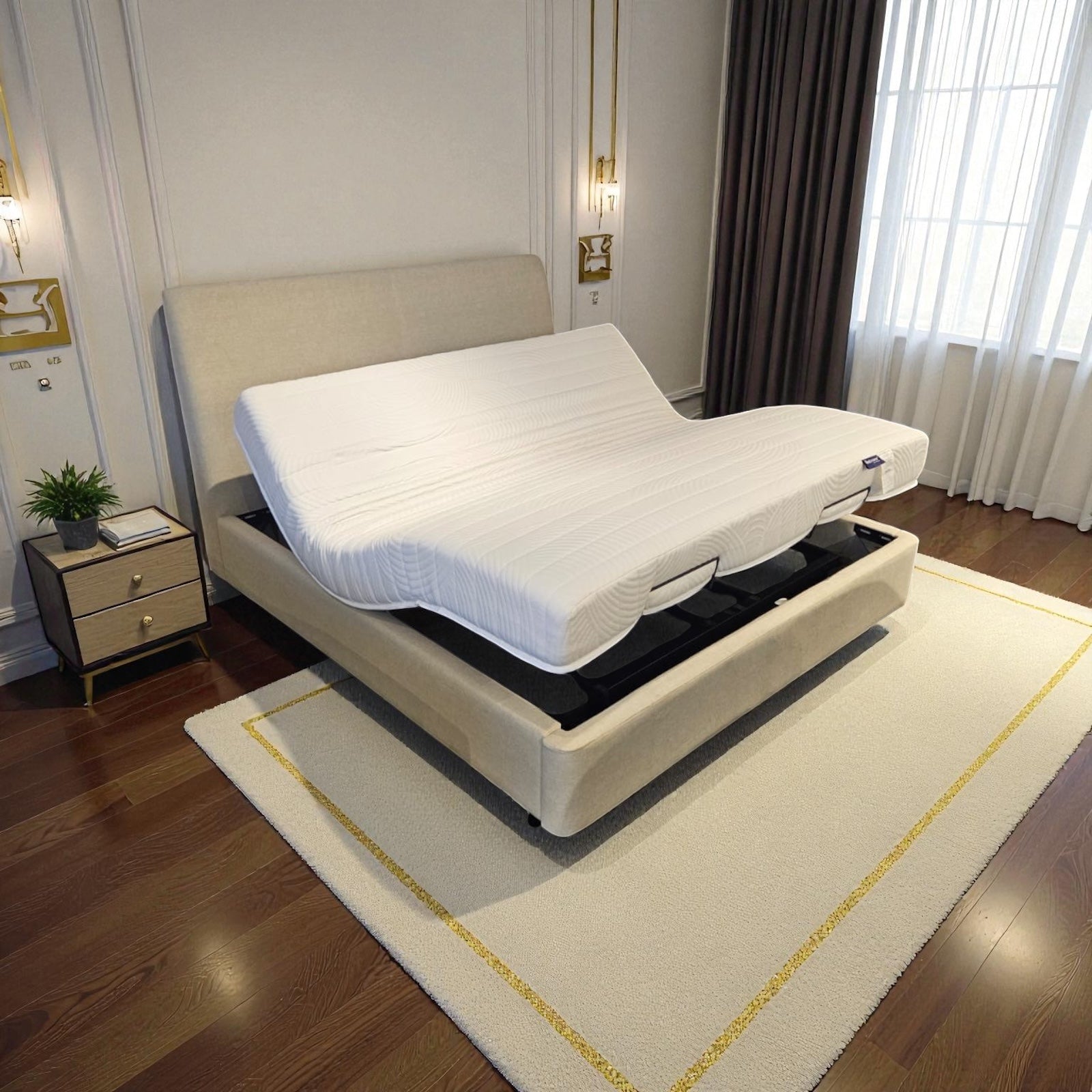 Don Adjustable Electric Recliner Bed Set