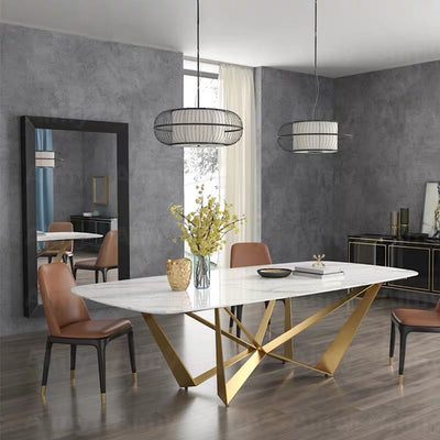 Wex Marble Dining Table - mhomefurniture