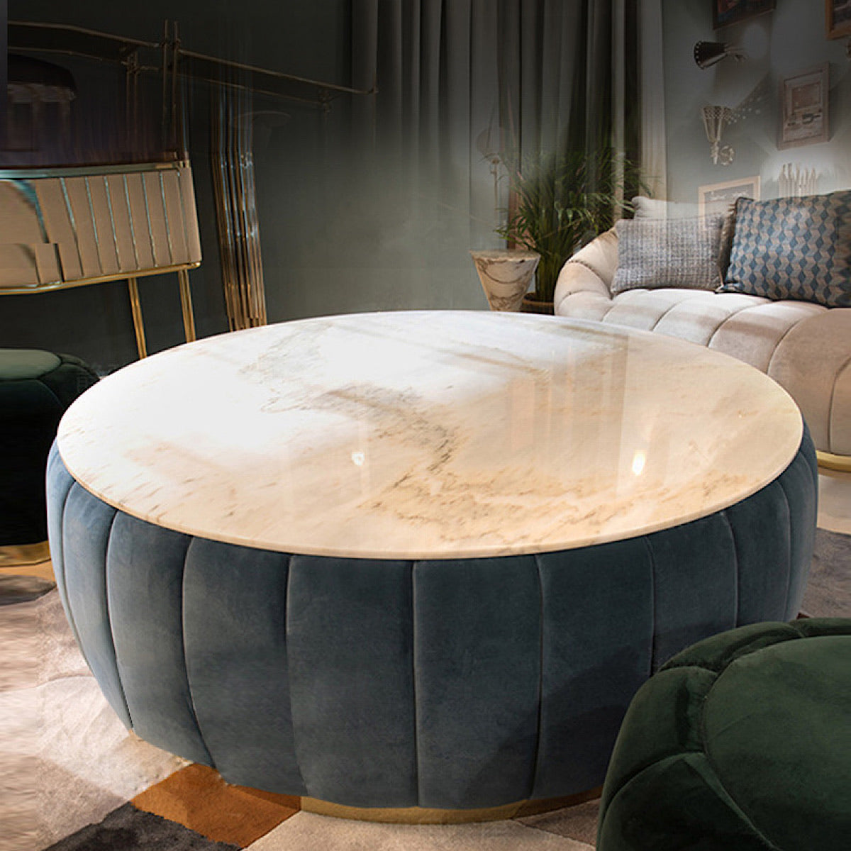 Royce Marble Coffee Table - mhomefurniture